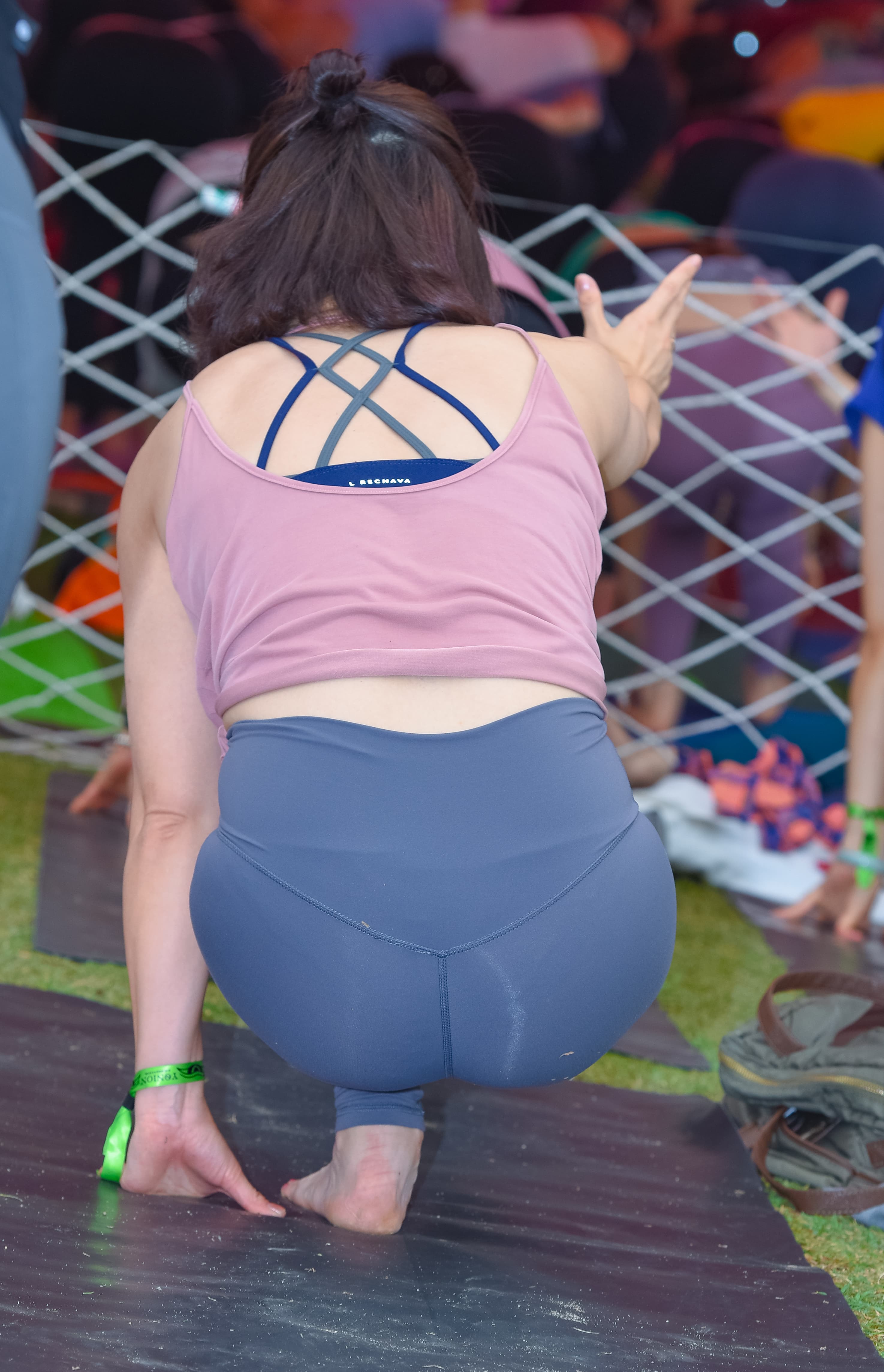 bare soles in yoga pose